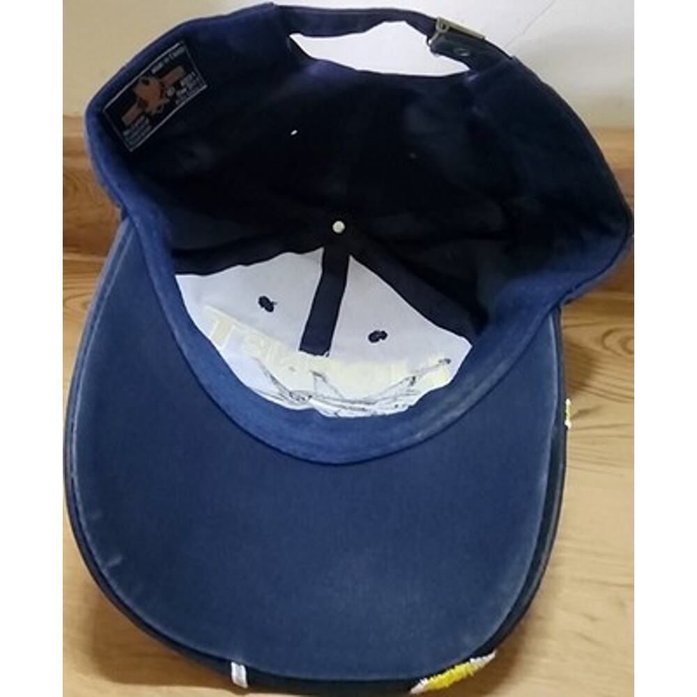 Eagle Crest F-18 Hornet Fighter Jet Baseball Cap Men's Adjustable Navy Blue - Picture 8 of 10